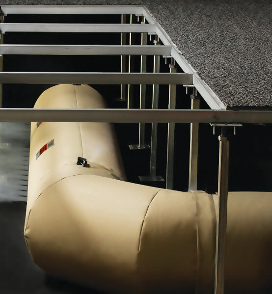 fabric hvac ductwork air underfloor distribution ductsox