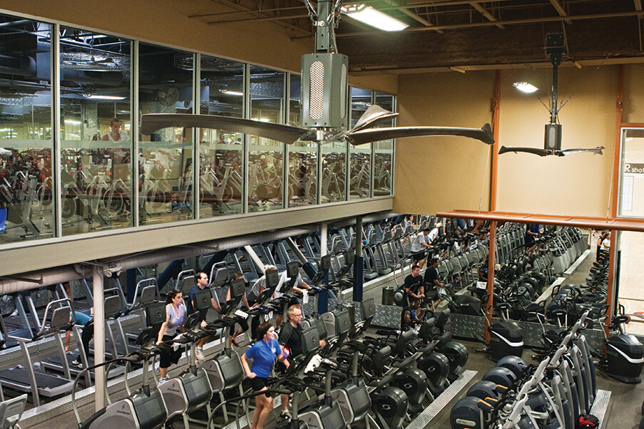 Health Clubs | Rite-Hite HVLS Fan Applications