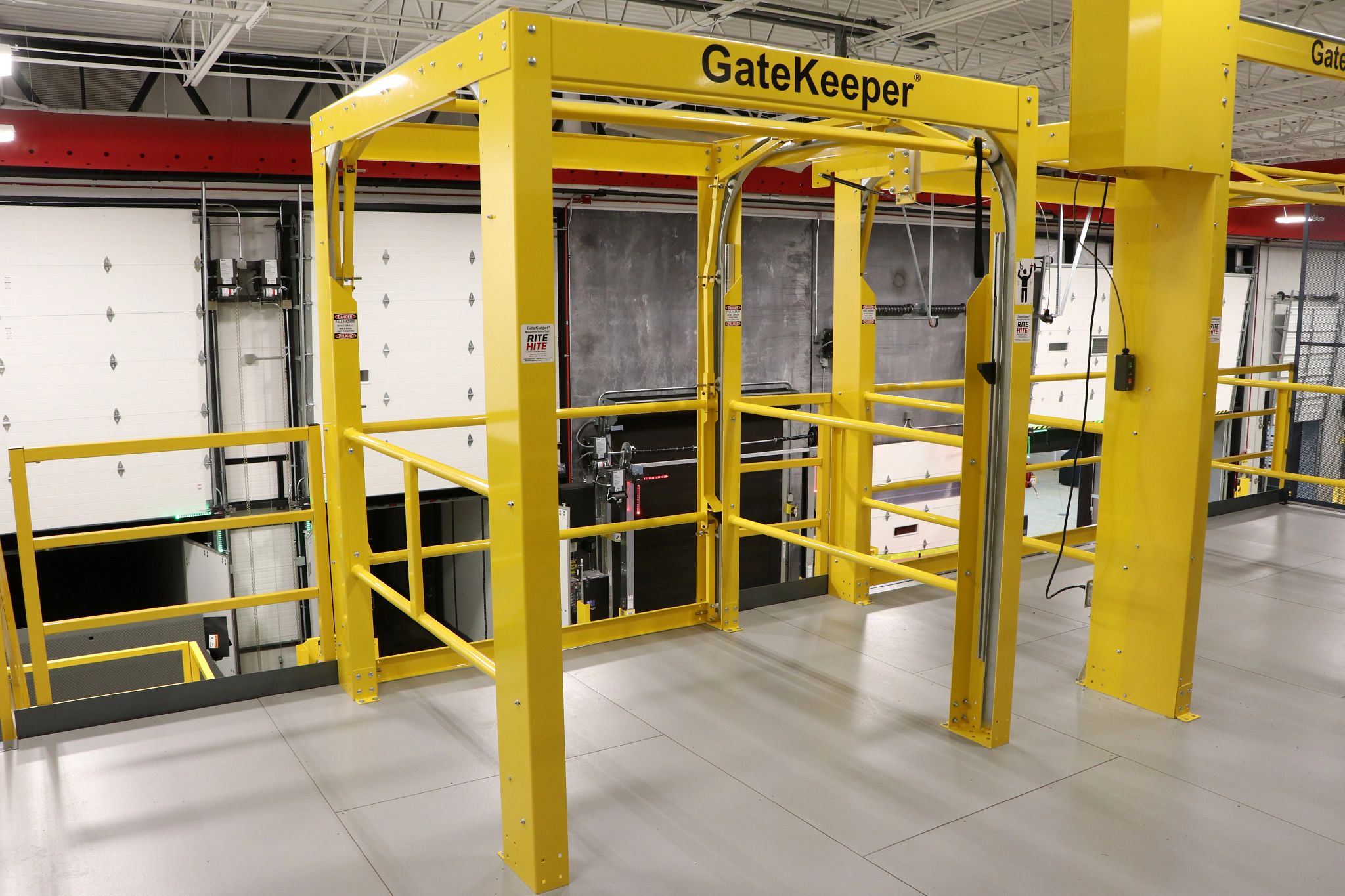 GateKeeper Mezzanine Safety Gate - Open Position